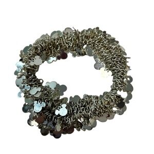 Mickey Mouse Stretch Bracelet Silver Tone